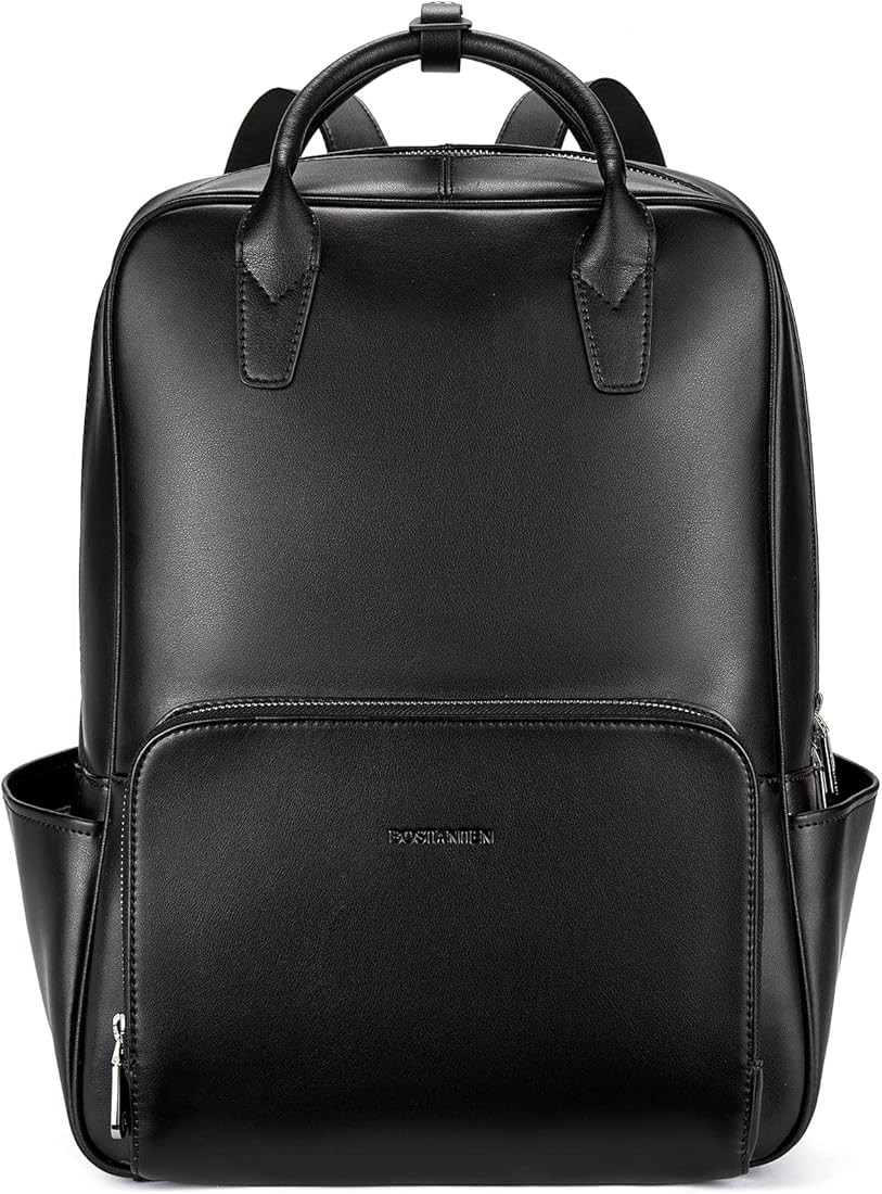 Amazon.com: BOSTANTEN Laptop Backpack for Women 15.6 inch Computer Genuine Leather Backpack Purse... | Amazon (US)