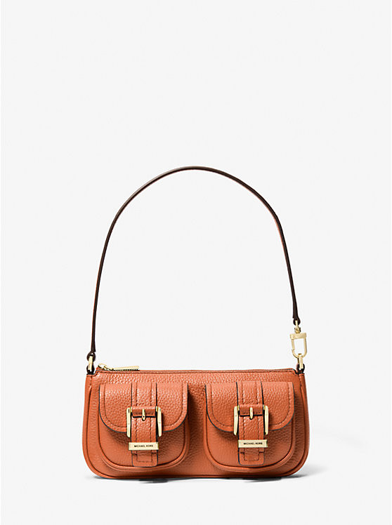 Zoe Small Pebbled Leather Pochette | Michael Kors US