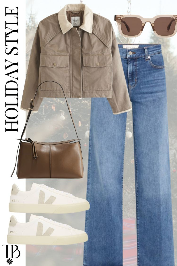 Cool, comfy, and perfect for casual holiday days 🤎 A cropped cotton jacket, straight-leg denim, and my favorite Veja sneaker combo — easy style that still feels pulled together. #HolidayStyle #FallOutfit #VejaSneakers

 

 #LTKHoliday #LTKSeasonal #LTKStyleTip