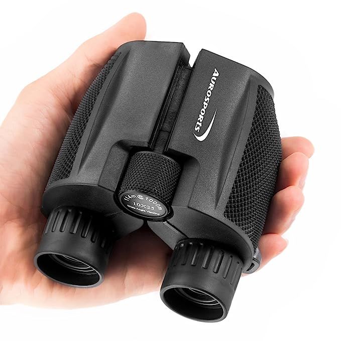 Aurosports 10x25 Folding High Powered Binoculars With Weak Light Night Vision Clear Bird Watching... | Amazon (US)