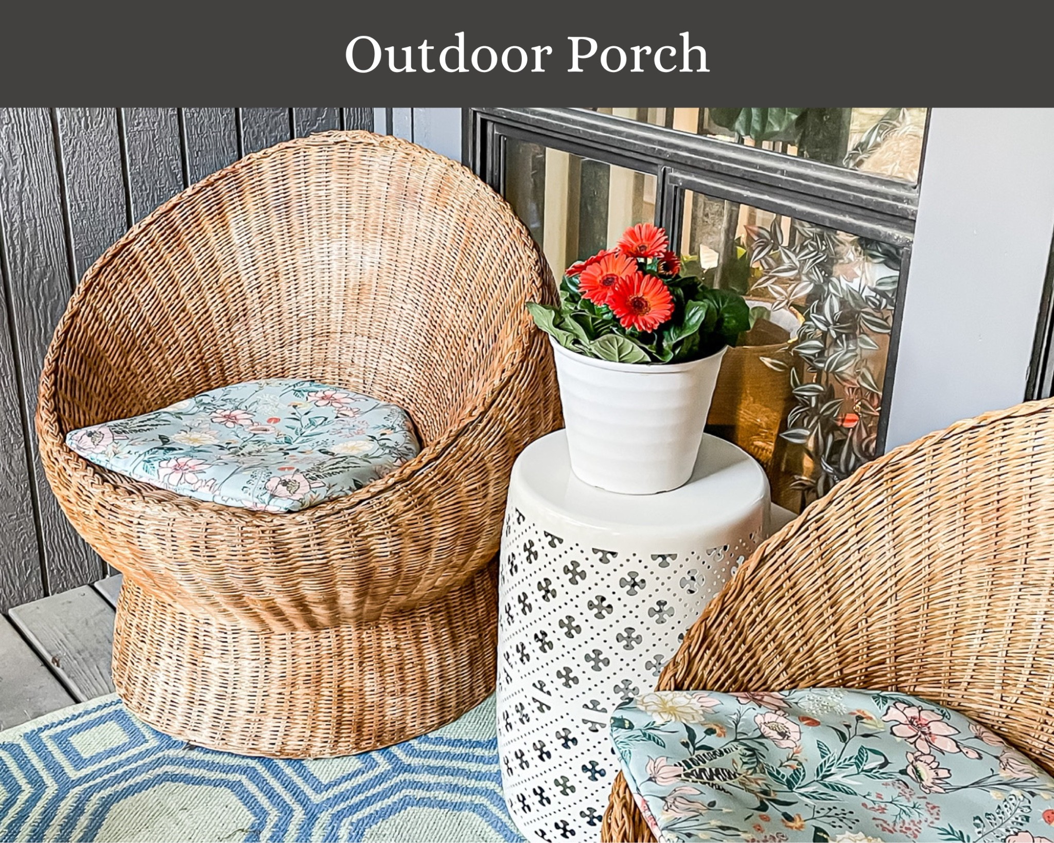 A perfect small outdoor space! Wicker chairs, garden stool, outdoor table, outdoor side table, outdoor cushion, outdoor rug

#LTKSeasonal #LTKfamily #LTKhome