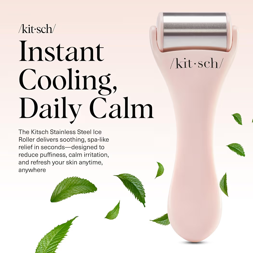 Kitsch Ice Roller for Face – Stainless Steel Face Ice Roller to Reduce Puffiness, Redness & Hea... | Amazon (US)