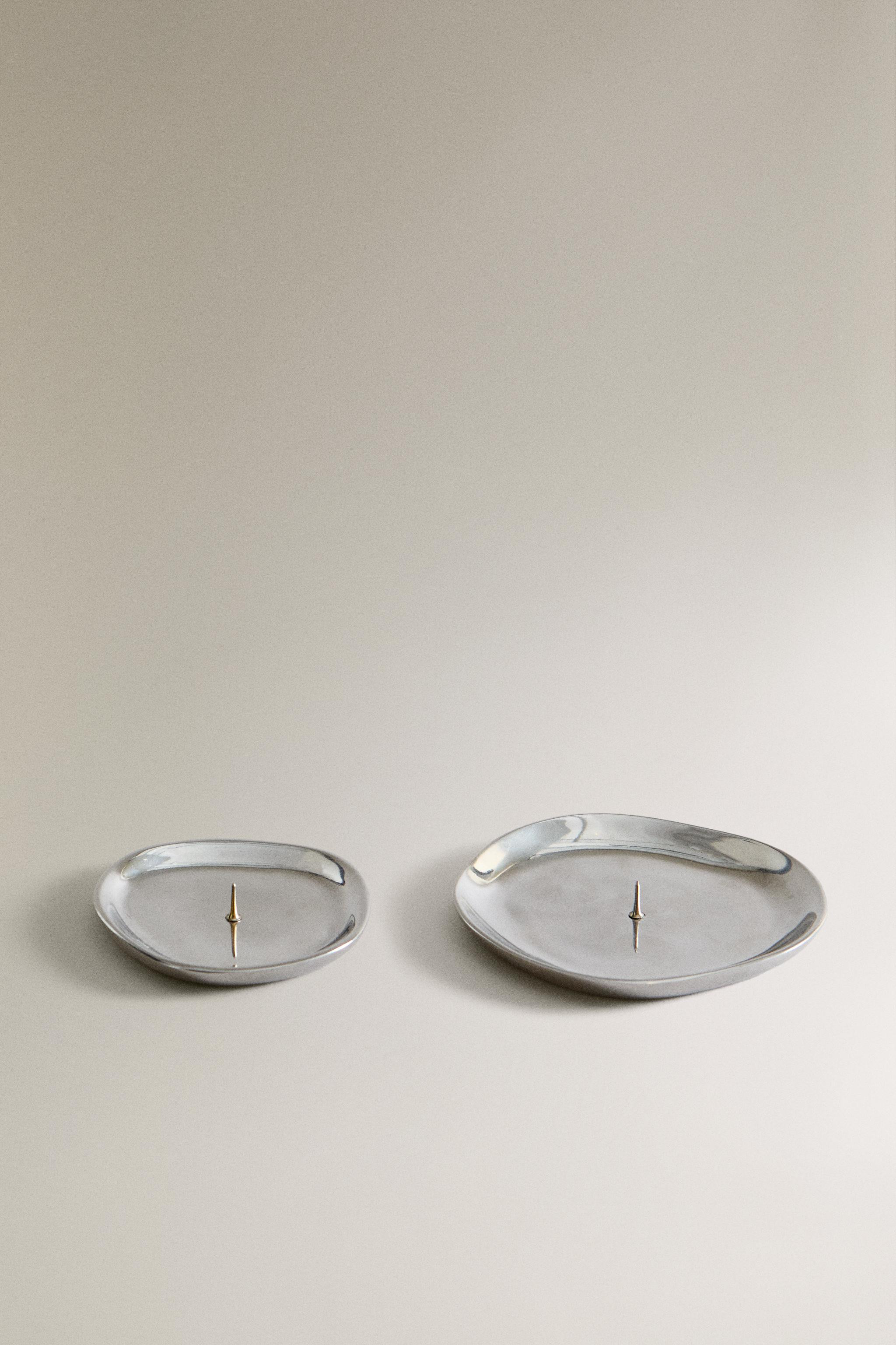 SILVER ALUMINUM TEALIGHT HOLDER | Zara US