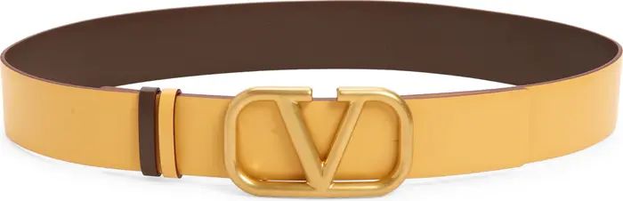 Valentino VLOGO Buckle Reversible Leather Belt | Nordstrom | Nordstrom