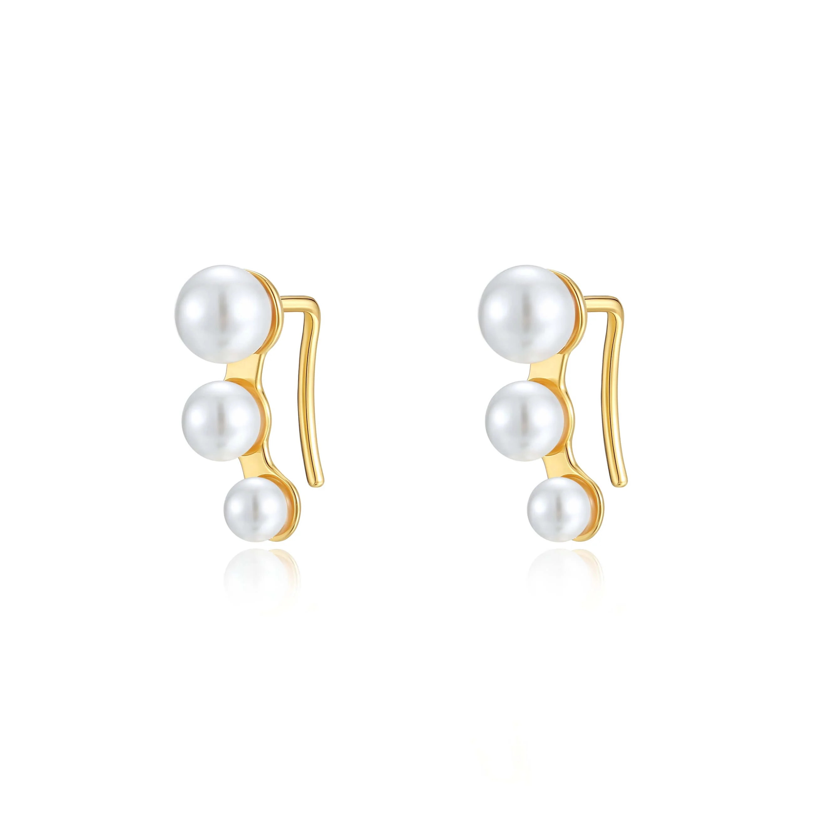 「Flare」Freshwater Pearl Earrings | Suihe Jewelry