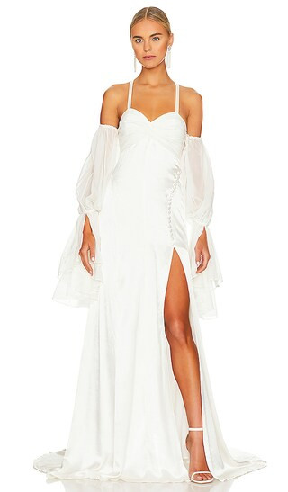 Esme Bridal Gown in White | Revolve Clothing (Global)
