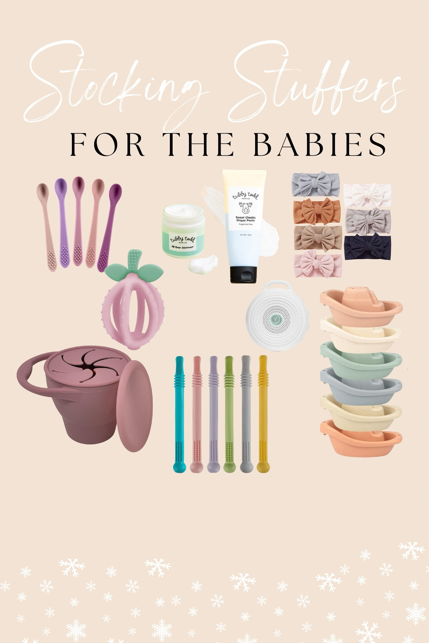 Stocking stuffer ideas for the babies! 