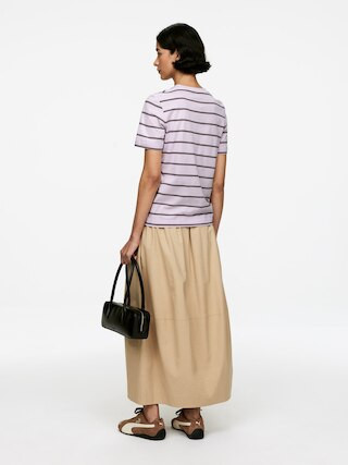 LILY Lightweight T-Shirt – Lilac/Burgundy – Women – ARKET GB | Arket UK