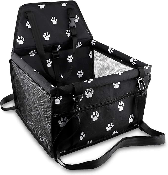 Petbobi Pet Reinforce Car Booster Seat for Dog Cat Portable and Breathable Bag with Seat Belt Dog... | Amazon (US)