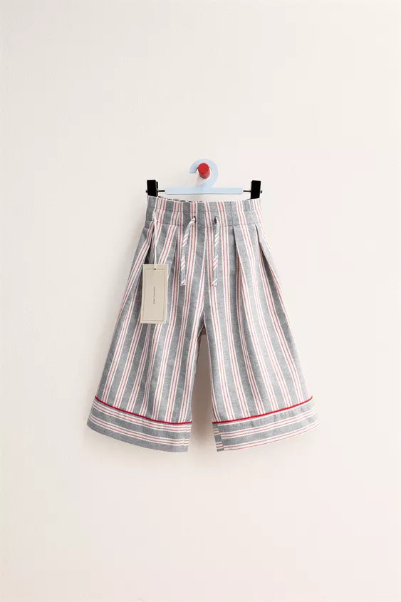 ZARA TIMELESS - STRIPED WIDE-LEG TROUSERS | Zara UK