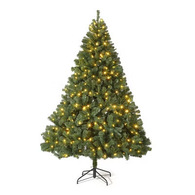 COZONY Artificial Christmas Tree, Premium Spruce Holiday Xmas Tree with Hinged Branches & Collapsible Metal Stand, Green for Home & Office | Target