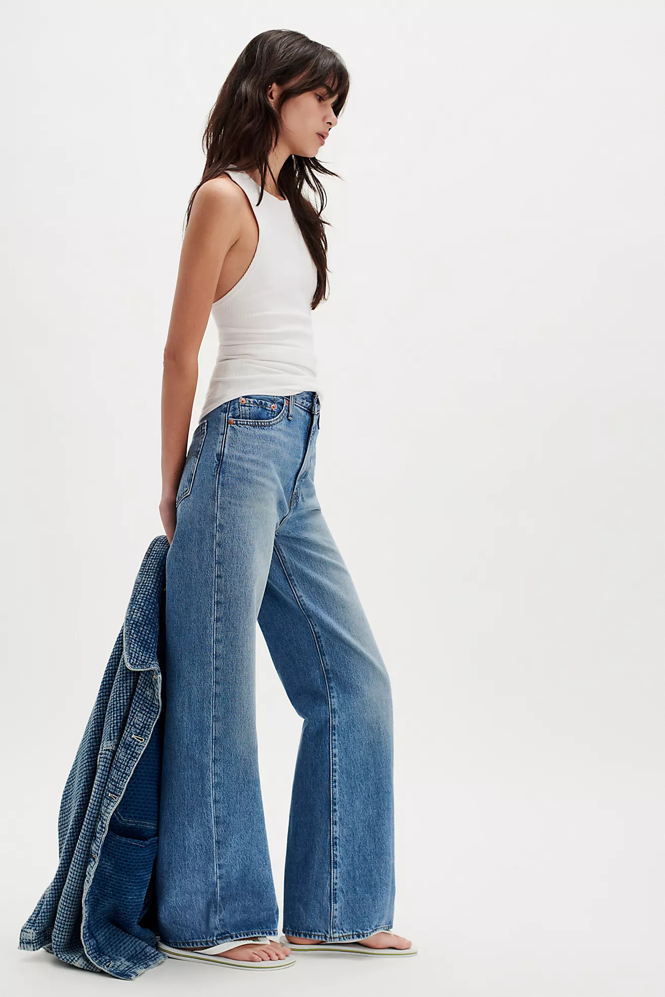 Levi's Ribcage Wide-Leg Jeans | Free People (Global - UK&FR Excluded)