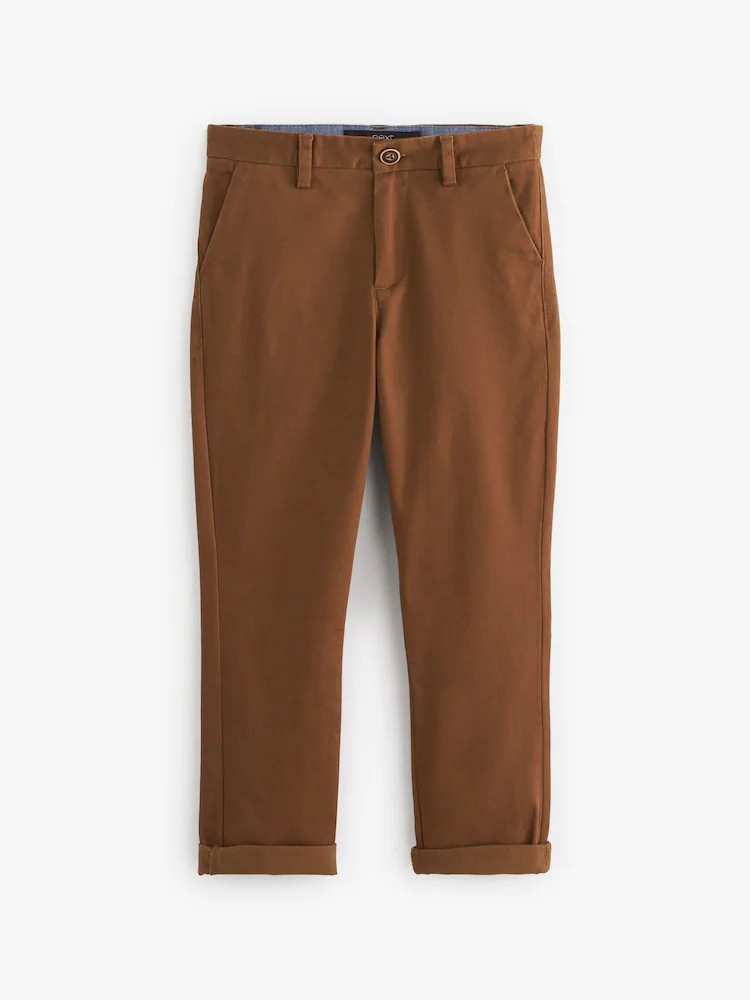 Ginger/Tan Brown Regular Fit Stretch Chino Trousers (3-17yrs) | Next US