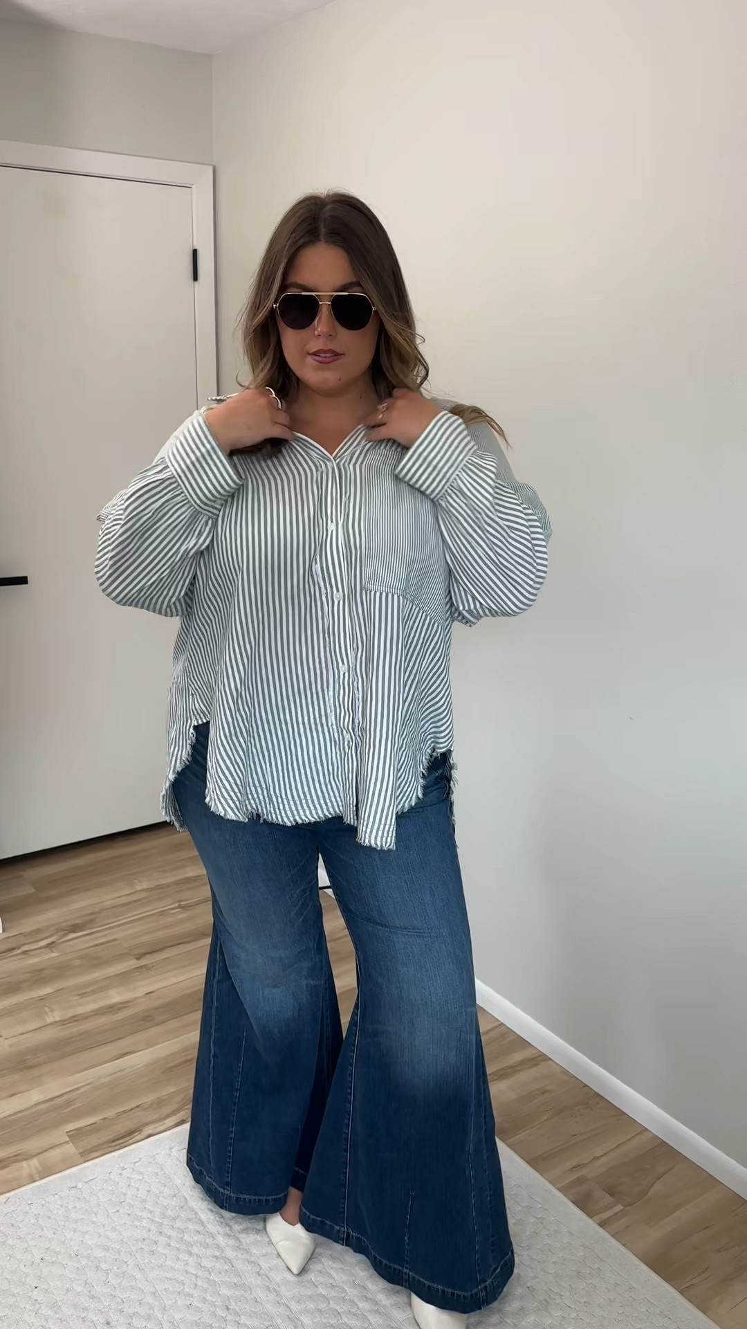Size 18 denim
Size 2 torrid 

#LTKMidsize #LTKStyleTip #LTKPlusSize
