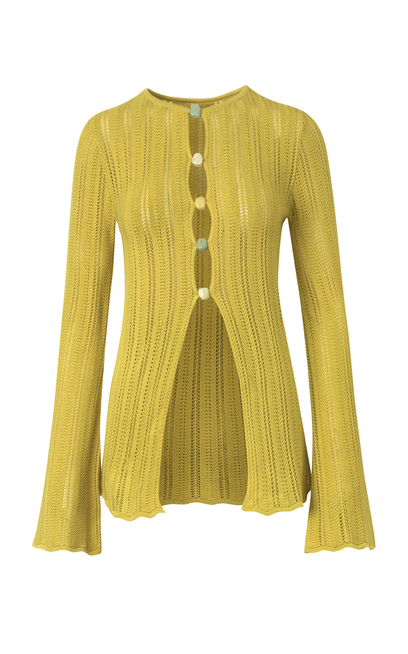 Baobab - Corsica Sheer Knit Top - Green - L - Moda Operandi | Moda Operandi (Global)