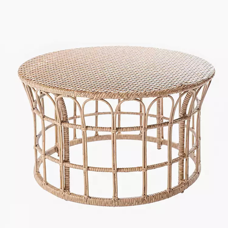 New! Havana Willow Weave Outdoor Coffee Table | Kirkland's Home