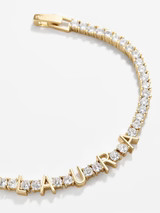 Custom Tennis Bracelet - Gold/Pavé | BaubleBar (US)