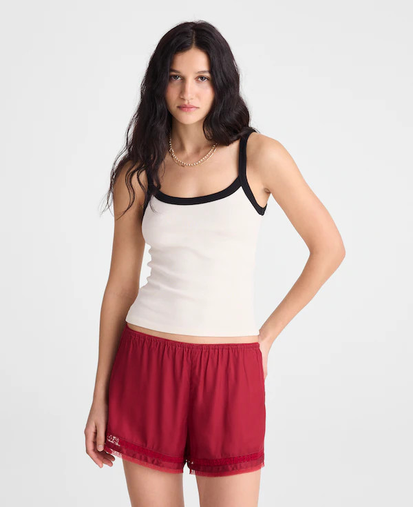 Lace-Trim Pull-On Shorts | Madewell