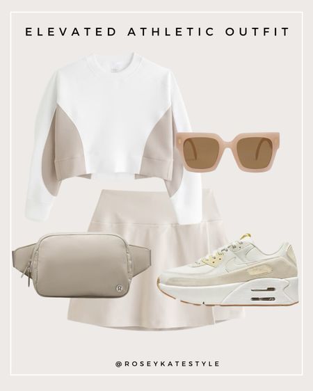 Elevated outfit idea! The cutest colorblock sweatshirt paired with a neutral tennis skirt, platform sneakers and crossbody bag. Sunglasses under $20 and sooo cute!!


#LTKFindsUnder100 #LTKActive #LTKStyleTip