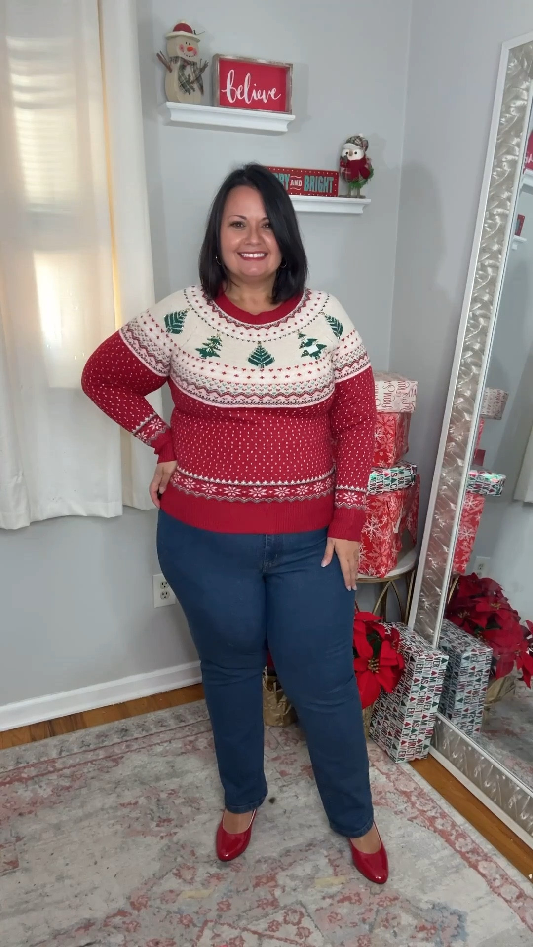 These holiday sweaters from Walmart are super cute!!!! Plus they are only $20! I’m wearing the large for all of them and they all fit me perfectly! 
#walmart #holidaysweaters #holidaystyle

#LTKMidsize #LTKHoliday #LTKSeasonal
