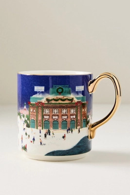 Holiday in the City Stoneware Mug | Anthropologie (US)