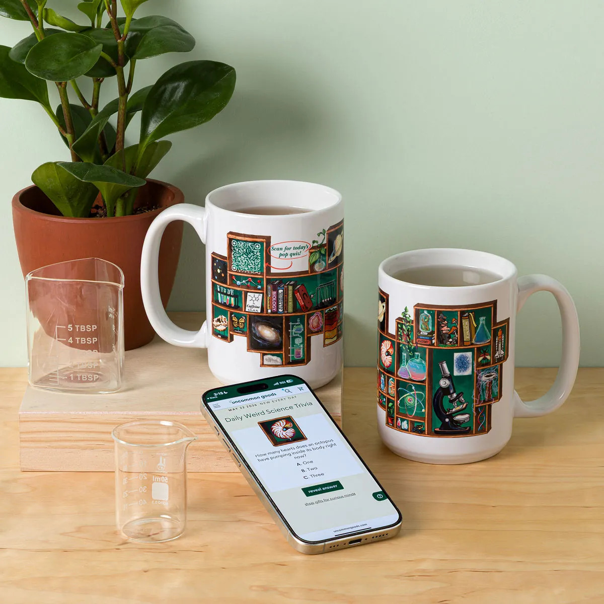 Weird Science Trivia QR Mug | UncommonGoods