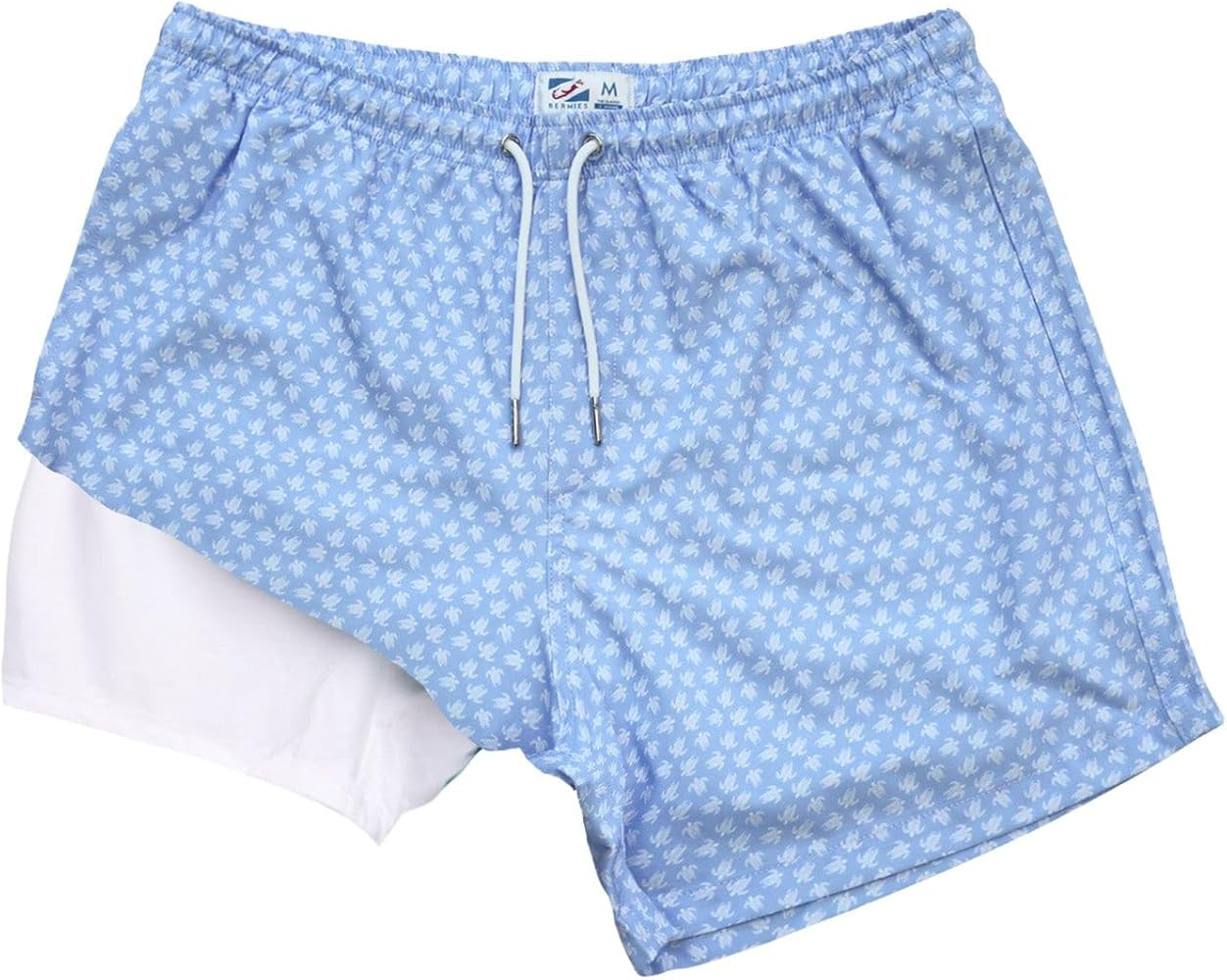 BERMIES Men’s Swim Trunks with Compression Liner - 5.5” Inseam, Quick-Dry, 4-Way Stretch, UPF... | Amazon (US)