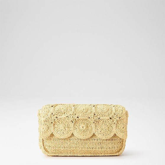 Soleil Handwoven Crossbody Clutch | Mark and Graham