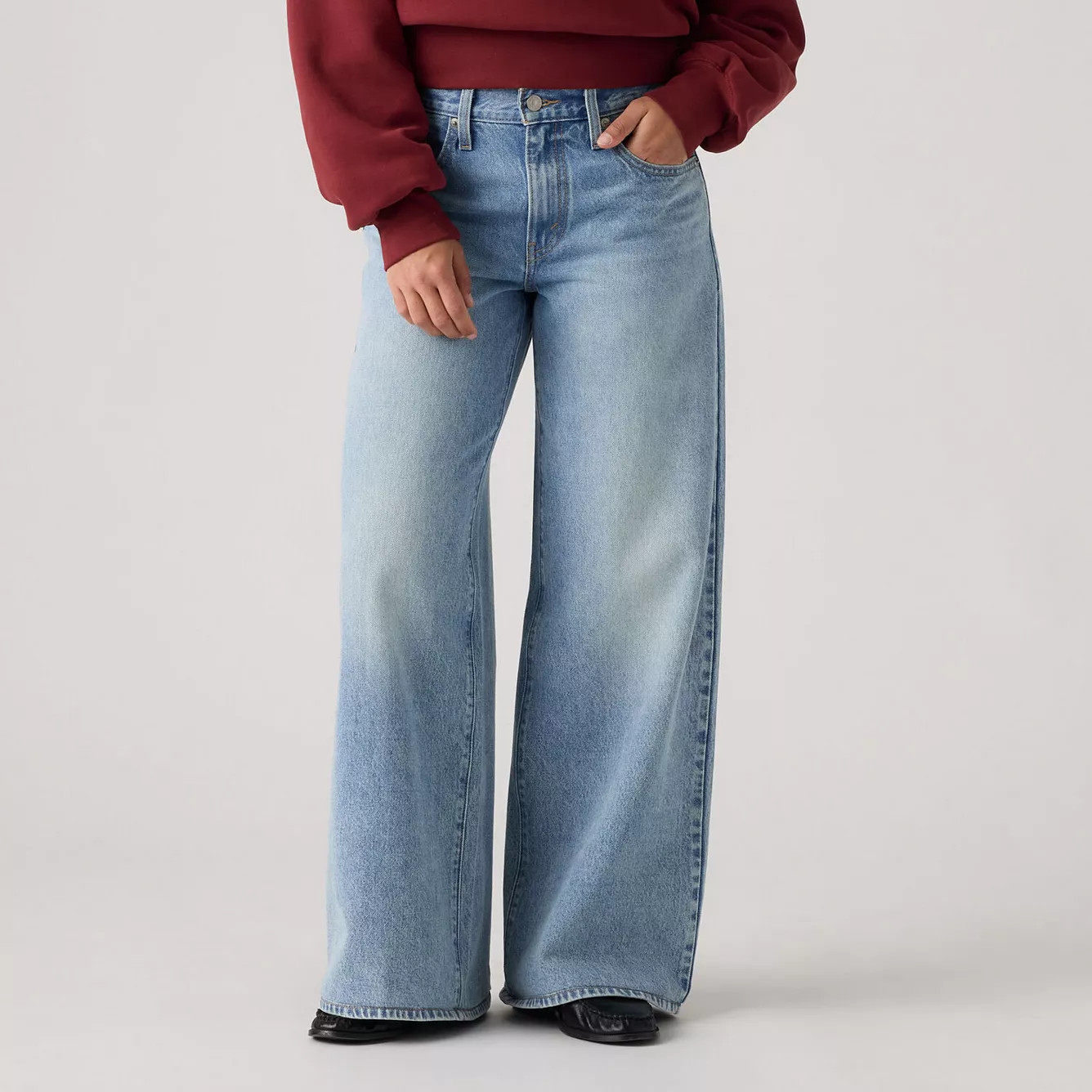 Women's Levi's\u00ae Middy Wide Leg Jeans | Kohl's