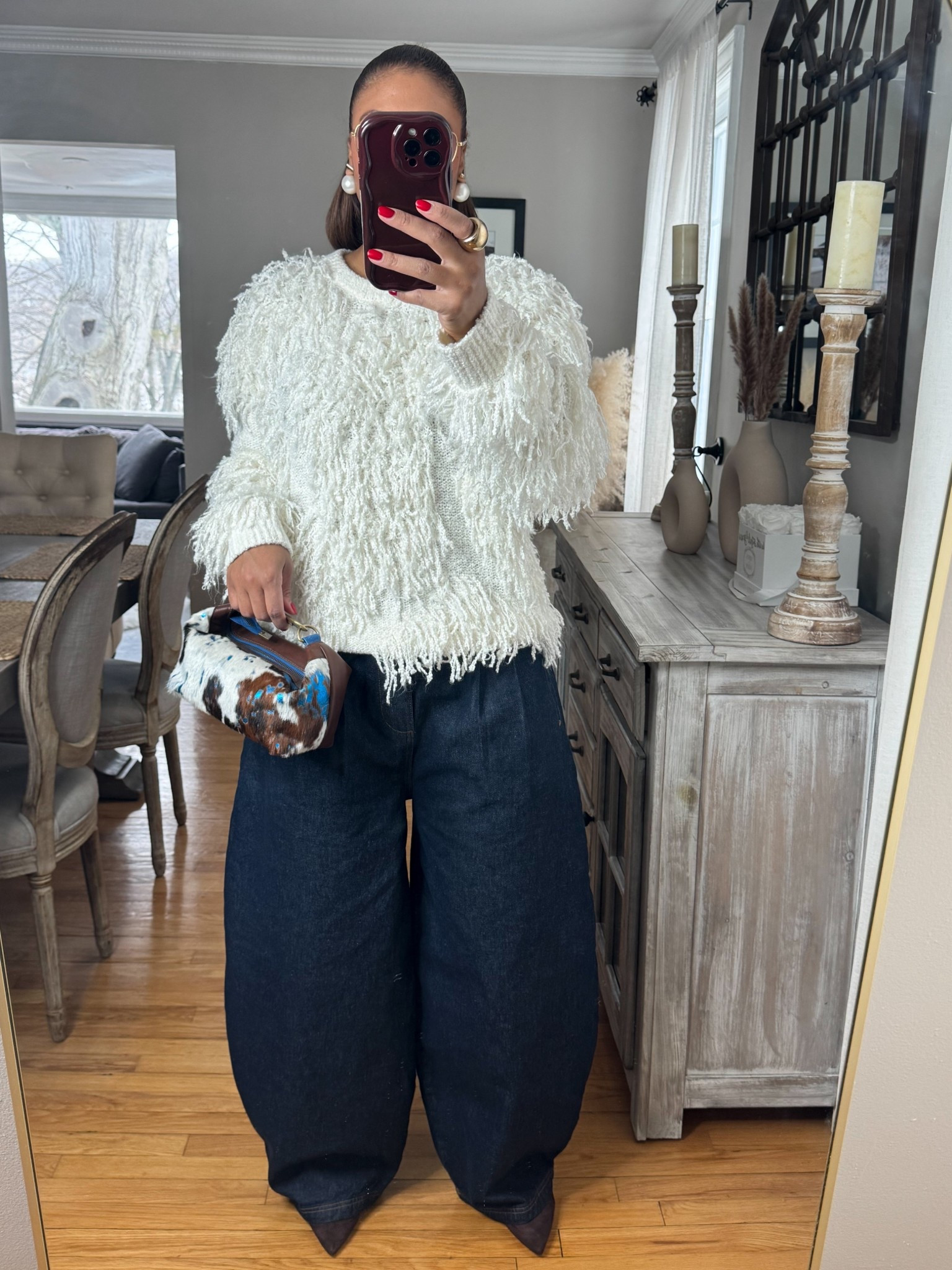 Fringe and Balloon Jeans 

#LTKSeasonal #LTKgrwm #LTKootd