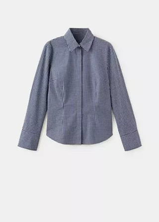 Chemise ajustée à carreaux | Mango EU