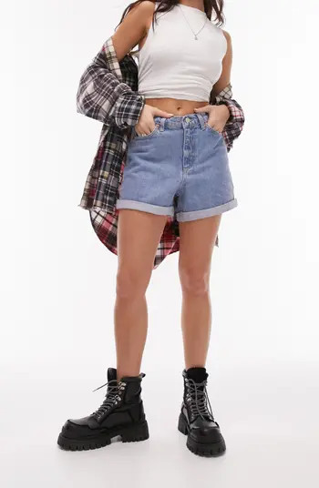 Roll Hem Mom Denim Shorts | Nordstrom