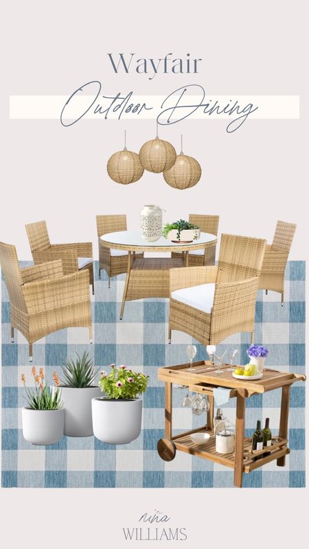 Wayfair Outdoor Living! Outdoor furniture - wicker outdoor furniture - outdoor dining furniture - summer decor - outdoor light pendant - outdoor planters - outdoor bar cart

#LTKHome #LTKSeasonal #LTKSaleAlert
