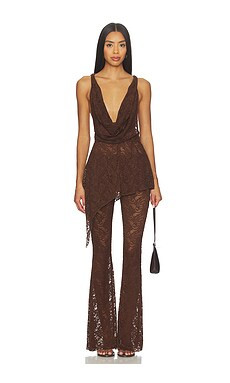 superdown Colson Pant Set in Brown from Revolve.com | Revolve Clothing (Global)