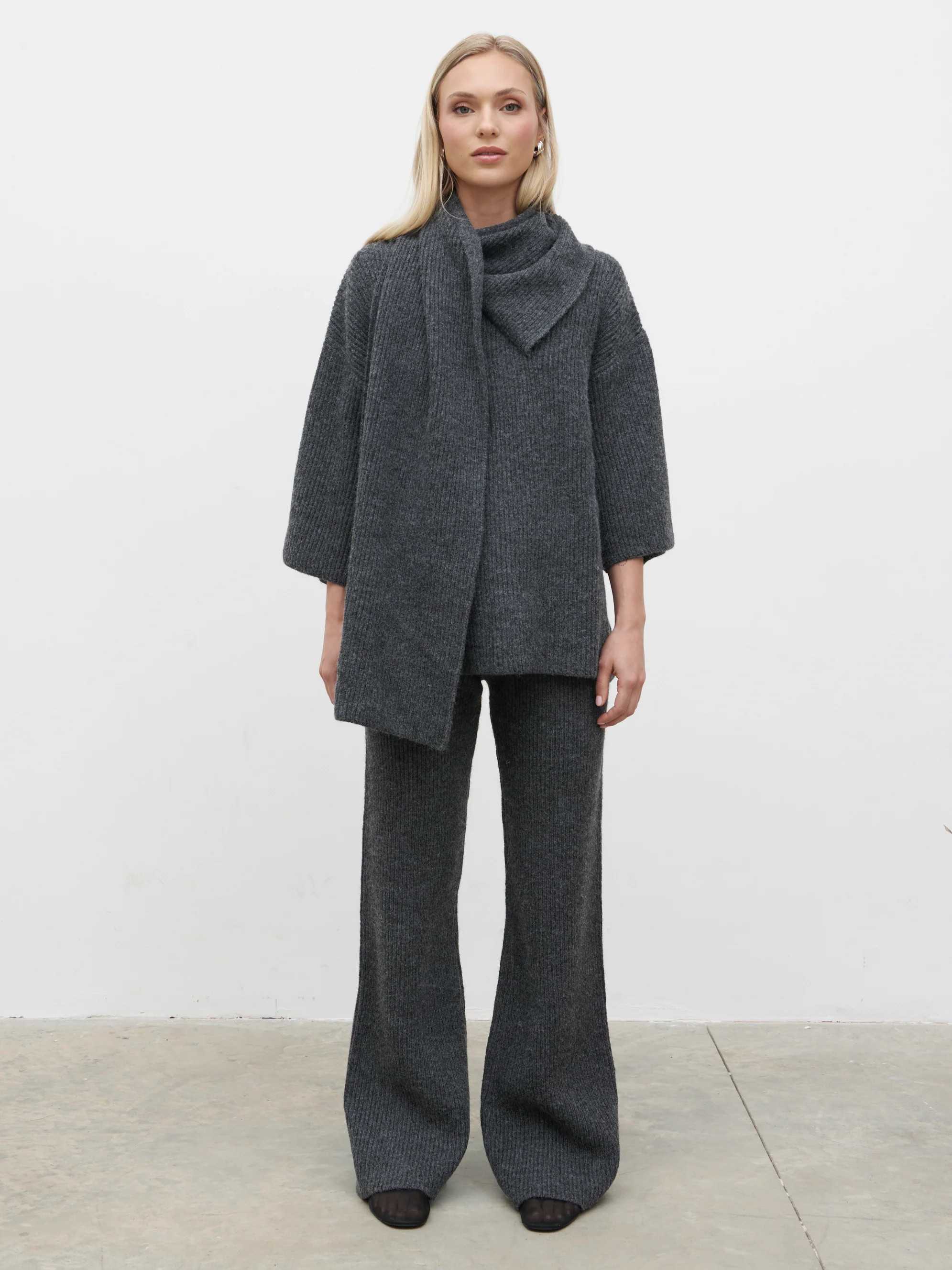 Beautrix Knit Straight Leg Trousers | Pretty Lavish (UK)