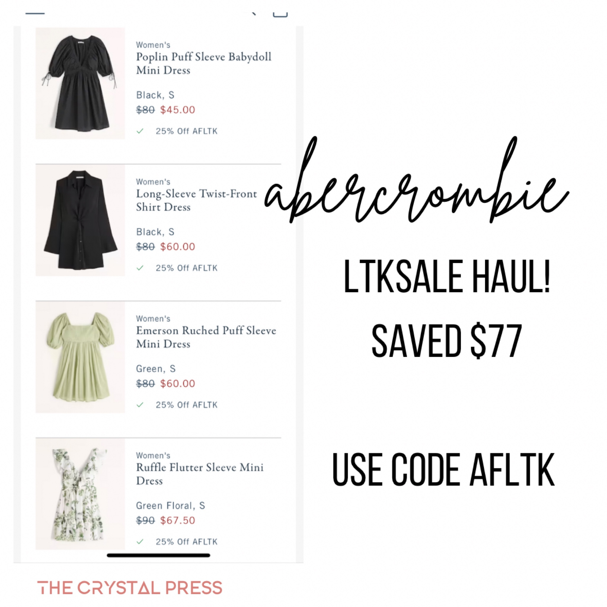 Abercrombie sale haul! What i bought on the Abercrombie LTKSALE! Use code AFLTK to save 

#LTKSale #LTKstyletip #LTKsalealert