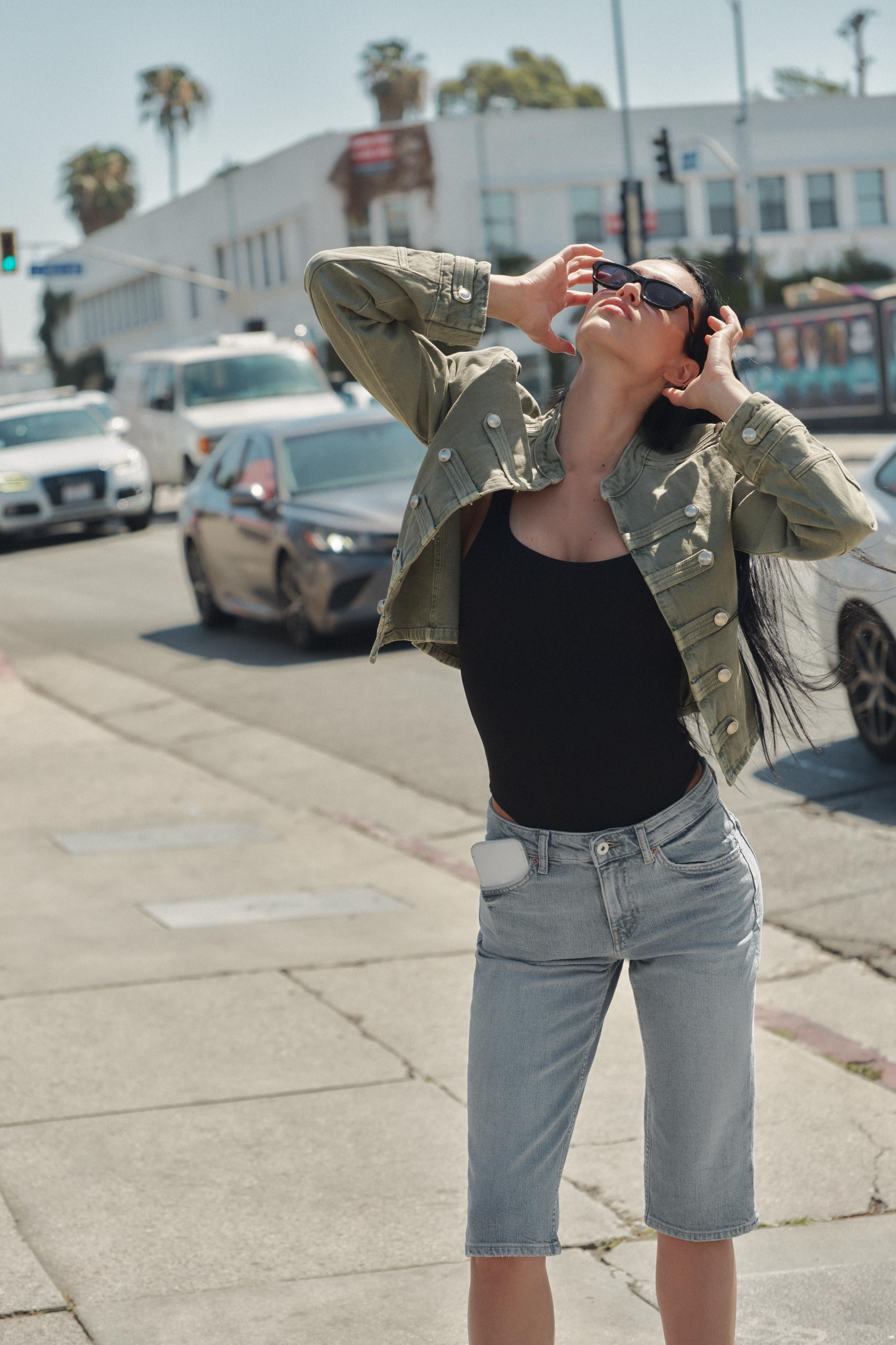 STRETCH BODYSUIT WITH SQUARE NECKLINE | Zara UK