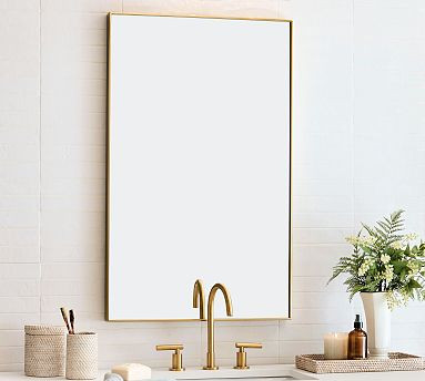 Linden Rectangular Mirror | Pottery Barn (US)