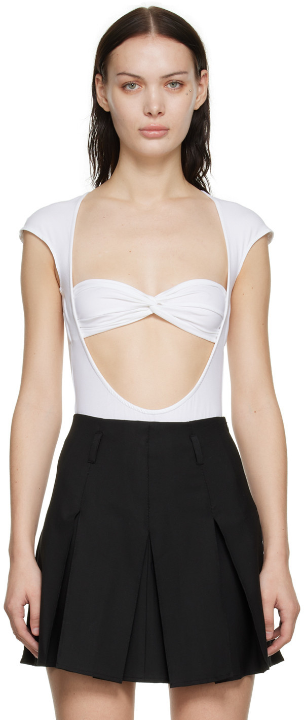 Beaufille SSENSE Exclusive White Baes Bodysuit | SSENSE