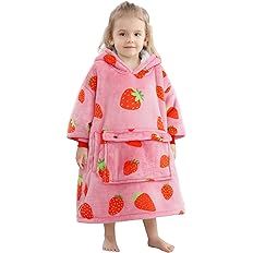 Narecte Kids Blanket Hoodie Wearable Kids,Toddler Toddler,Oversized Sweatshirt Birthday Gifts for... | Amazon (US)