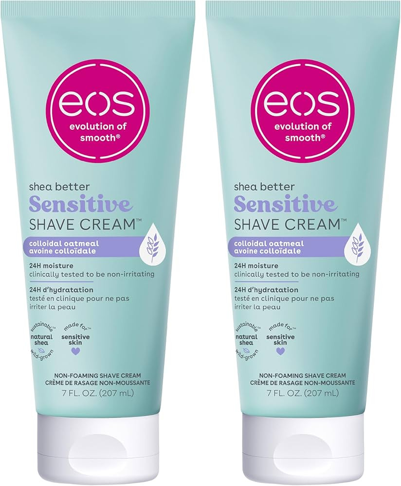 eos Shea Better Sensitive Skin Women's Shave Cream- Fragrance-Free, 14 fl oz, 2-Pack | Amazon (US)