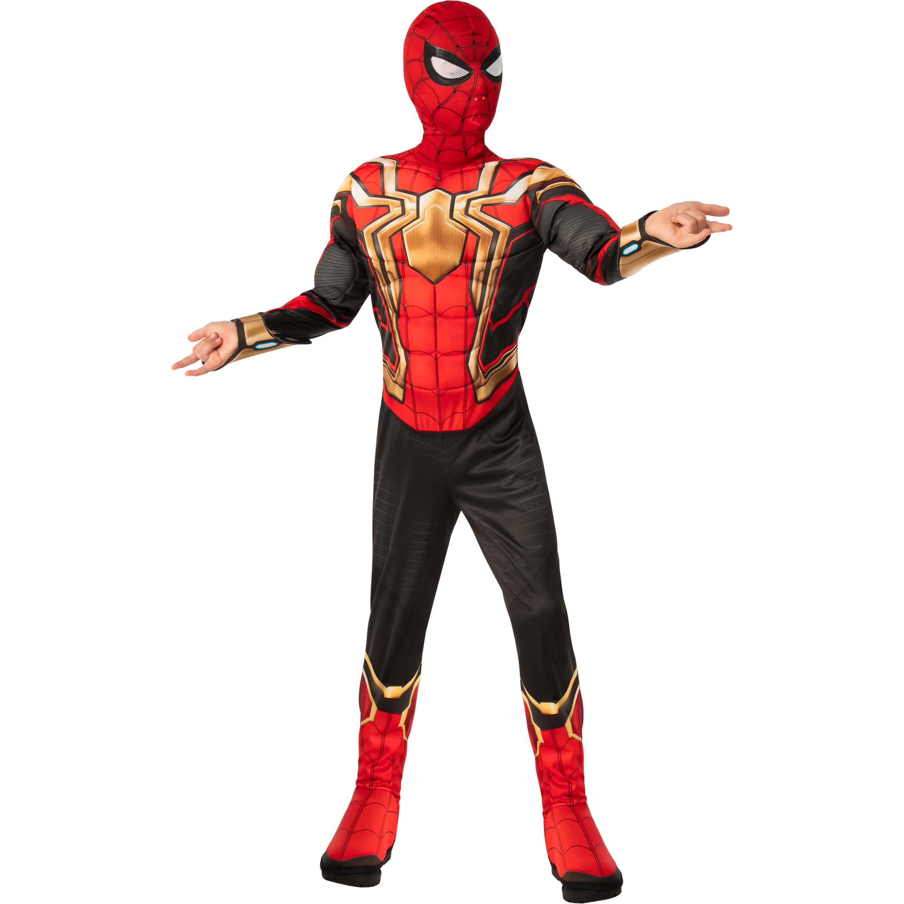Child Officially Licensed Boy Marvel Deluxe Light Up Iron Spider Halloween Costume Small, Red, Go... | Walmart (US)
