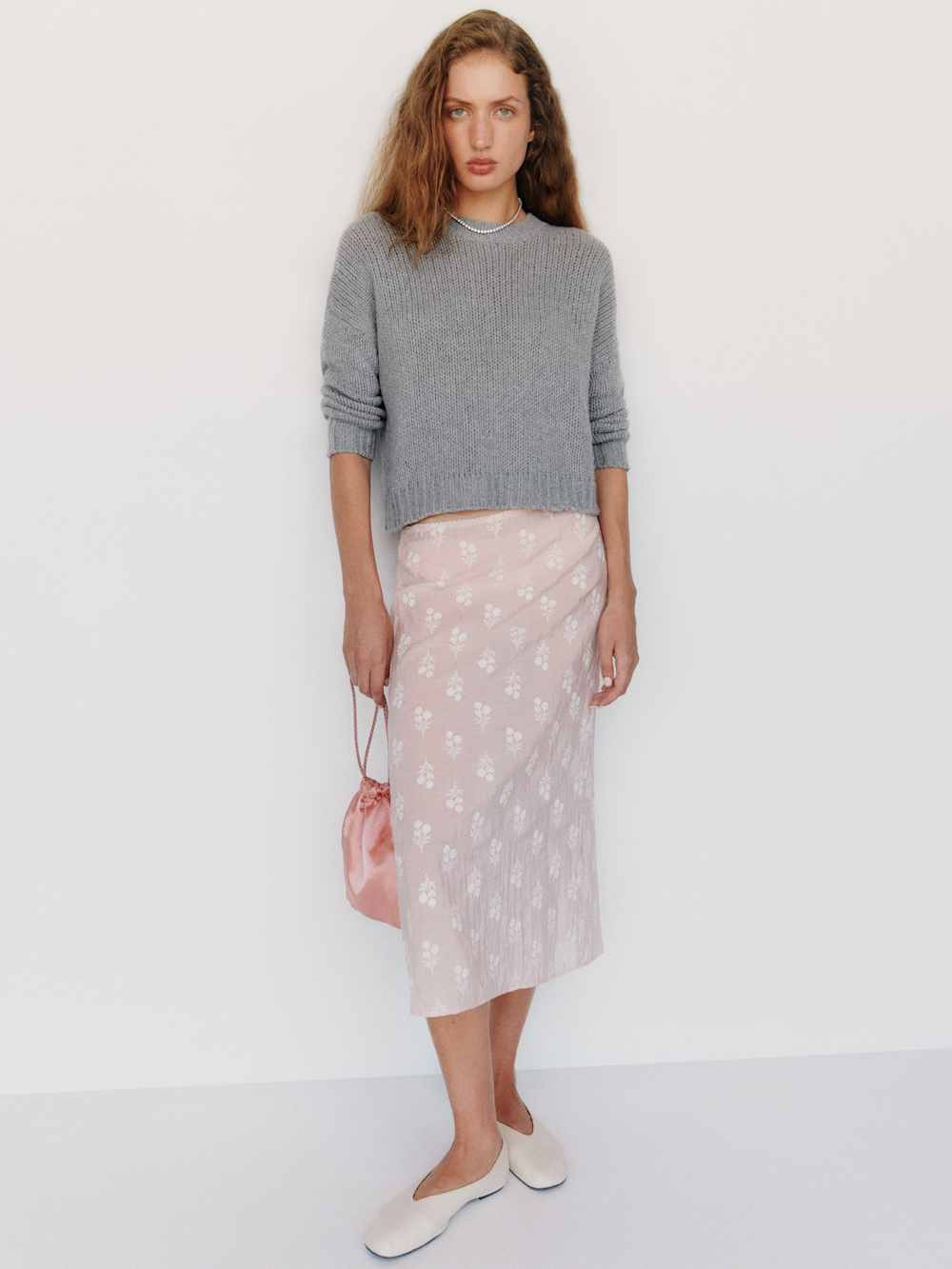 Cleo Cashmere Cropped Crew | Reformation (Global)