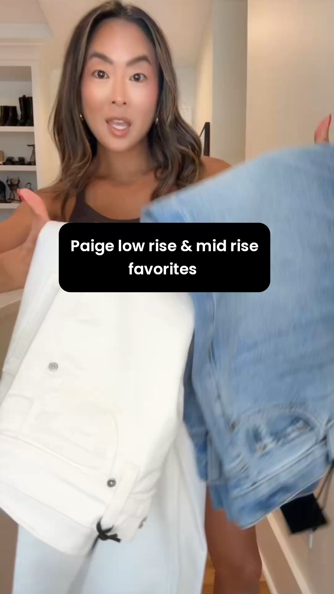 Girls! These are some new favorite low rise and mid rise jeans as a short girl. Hear me out, I did cut the bottoms of the low rise but they’re still super cute!!! If you can’t cut, get them hemmed and they’ll work still. I love the tonal ecru color of the straight jeans, size 23! @Paige 
Low rise is sepulveda wash - 23
Mid rise is tonal ecru - 23

#LTKPetite #LTKOver40