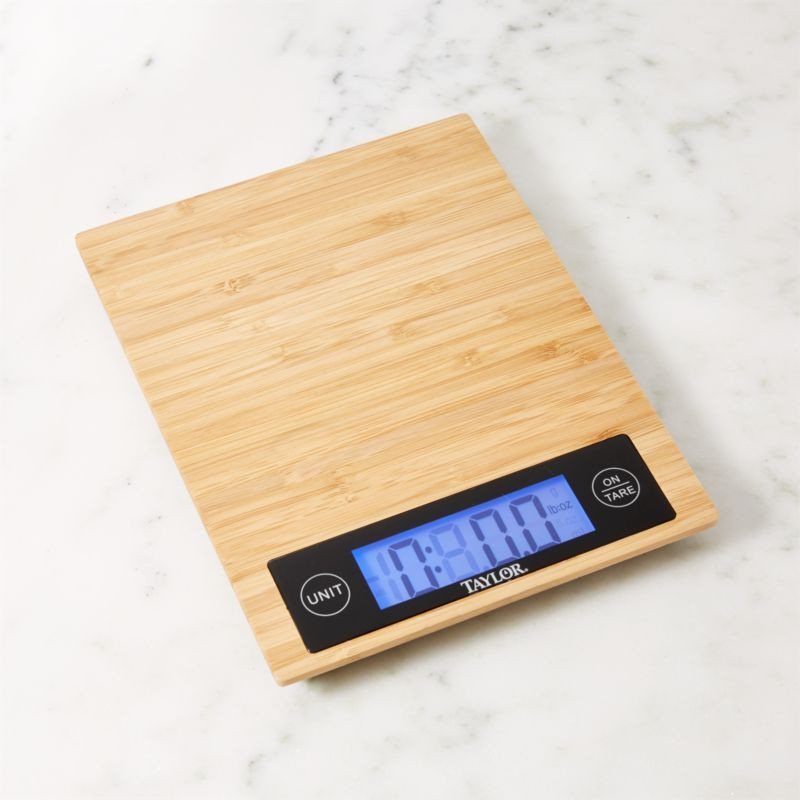 Bamboo Food Scale + Reviews | Crate and Barrel | Crate & Barrel