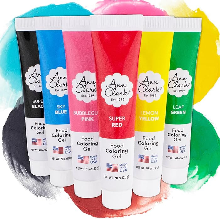 Ann Clark Gel Food Coloring Made in USA .7 oz, 6 Colors | Amazon (US)