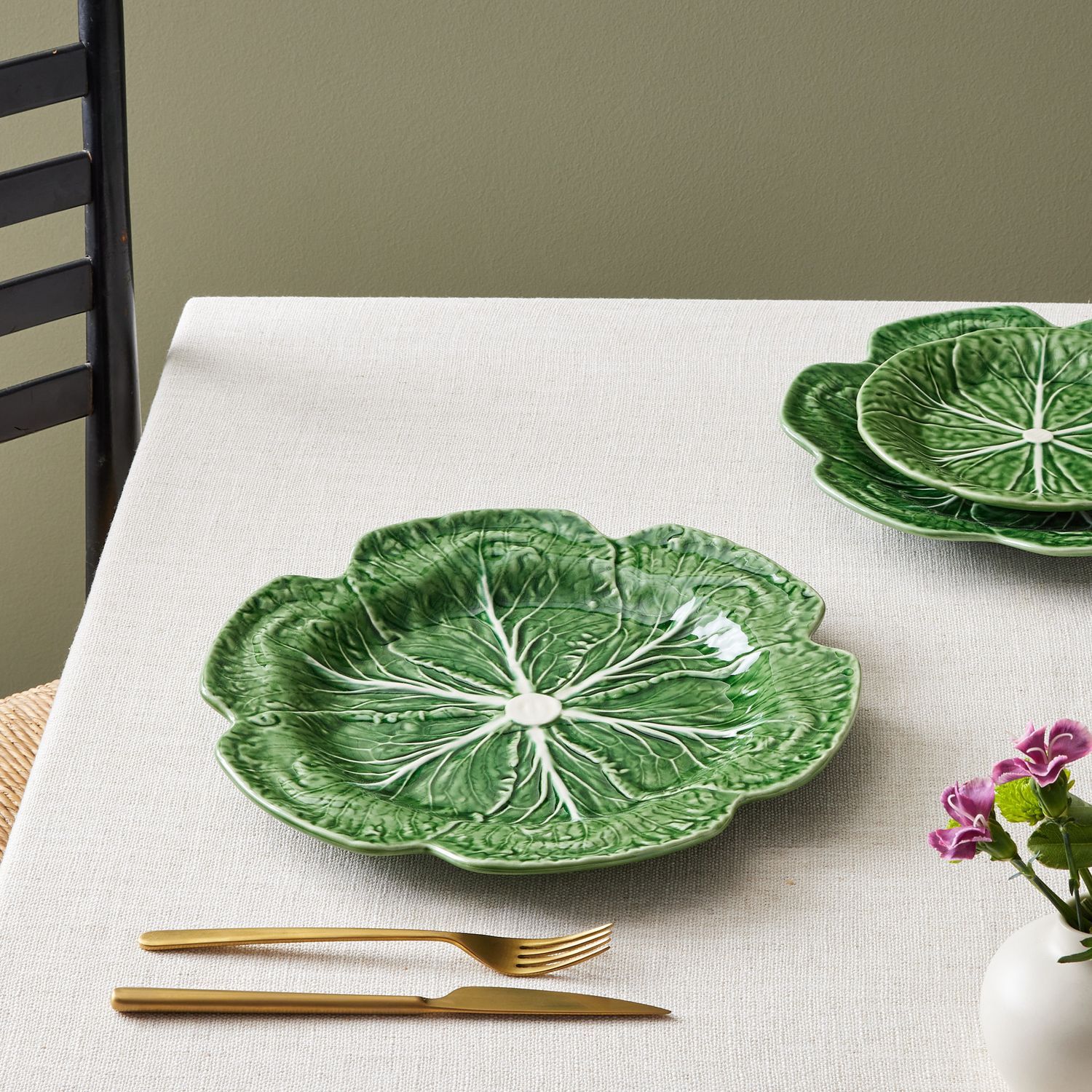 Bordallo Pinheiro Cabbage Charger Plate, Handmade in Portugal | Food52