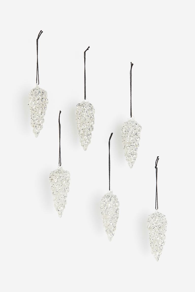 6-pack glass ornaments | H&M (UK, MY, IN, SG, PH, TW, HK)