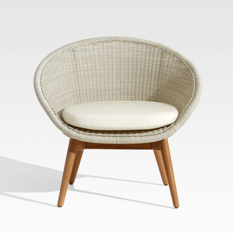 Loon Grey Outdoor Lounge Chair | Crate and Barrel | Crate & Barrel