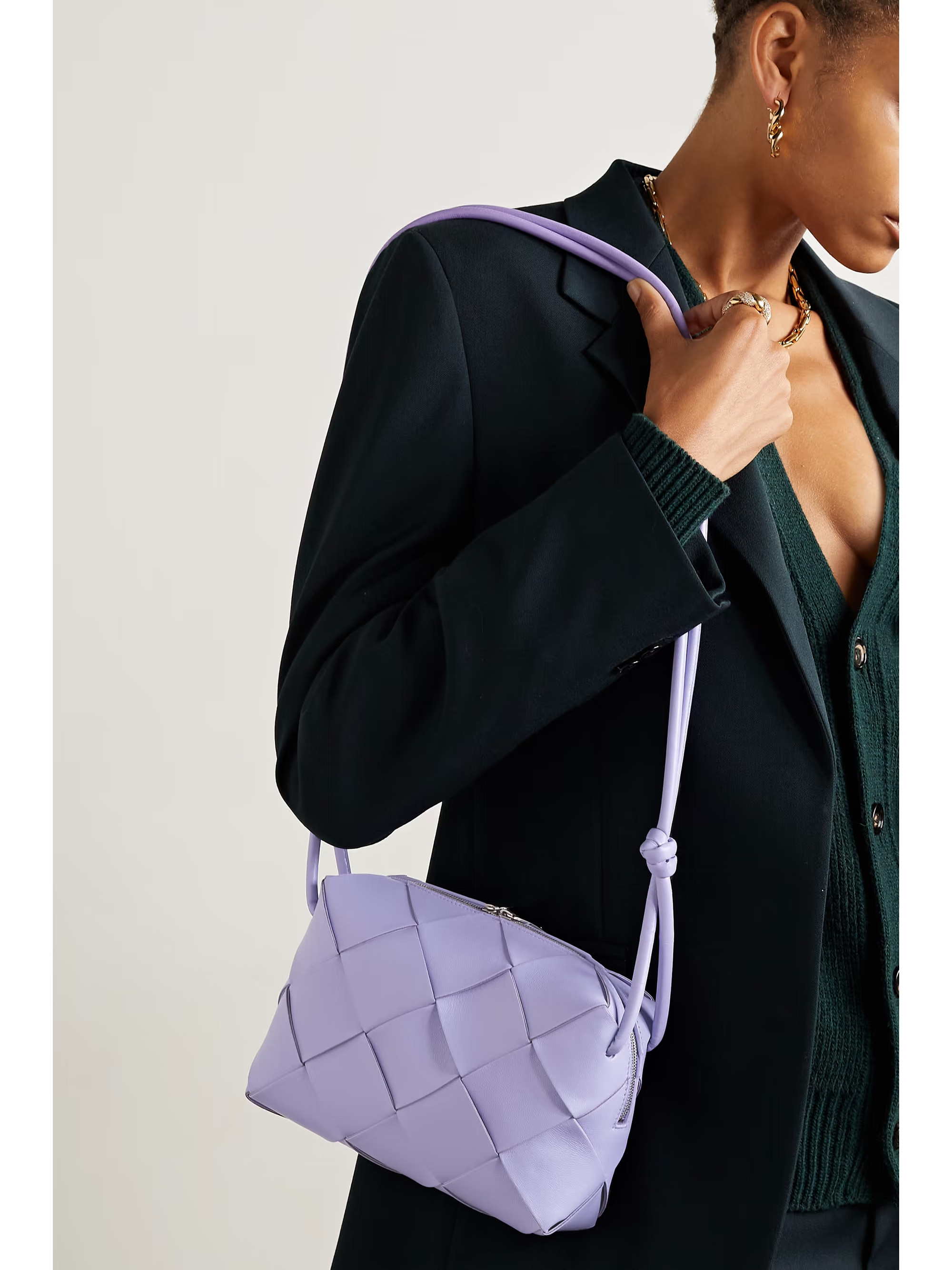 Camera small intrecciato leather shoulder bag | NET-A-PORTER (UK & EU)